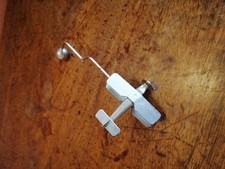 VINTAGE RETRO METAL BALANCING  BIPLANE AEROPLANE OFFICE EXECUTIVE DESK TOY