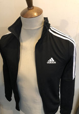 ADIDAS TRACKSUIT TOP SIZE LADIES XS 4-6 BLACK