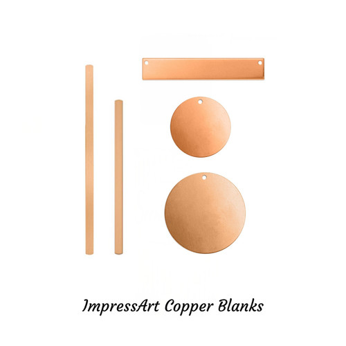 Copper jewellery stamping - copper,