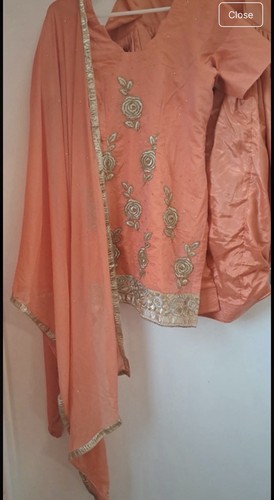 Asian salwar suit coral - salwar, suit/coral