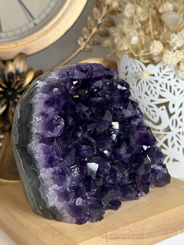 Aaa amethyst geode crystal - aaa,