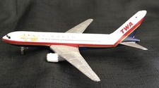 TWA Plane model miniature  ERTL 2356GX no Box- Missing Front Wheel- Playworn