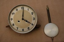 VINTAGE GERMAN 8 DAY TING TANG WALL CLOCK MOVEMENT, DIAL, ETC