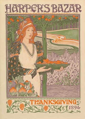 Vintage nouveau woman