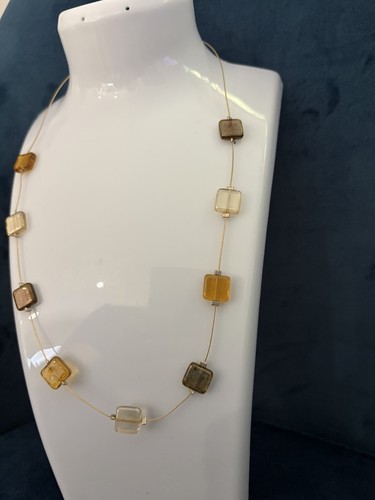 Acrylic resin squares gold - acrylic,