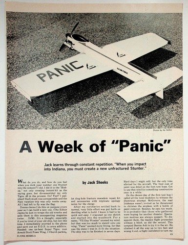 1975 panic model airplane - 1975,