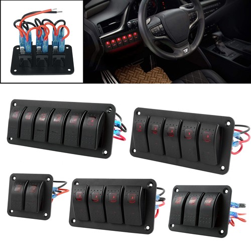 6 gang rocker switch - 2/3/4/5/6,
