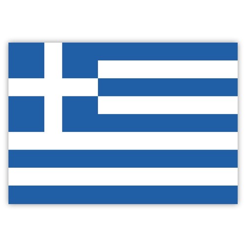 Greek flag stickers - 10,