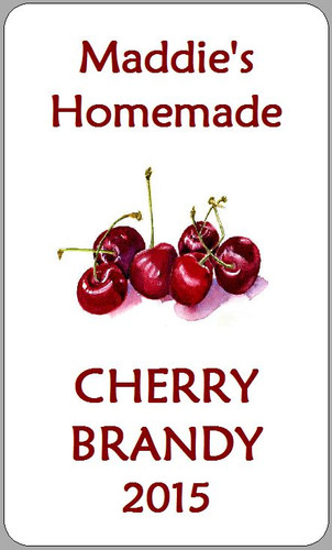 Cherry brandy bottle - brandy,