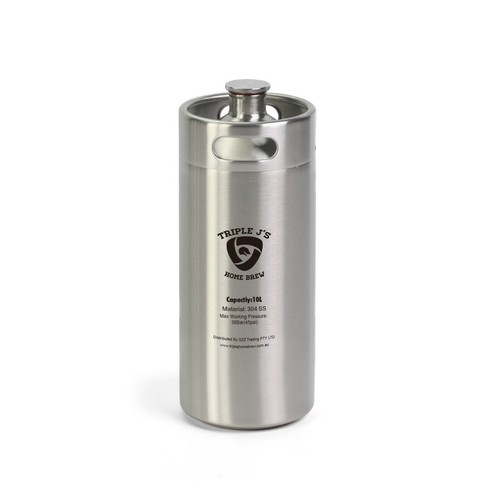 Mini stainless steel growler - stainless,