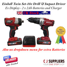 Einhell Power X-Change 18v Cordless Drill & Impact Driver Twin Pack Tool Kit ...