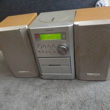 Sharp XL-35 Stereo + CP-XL45H Shelf Speakers Sound Audio Music Radio, Tape, CD