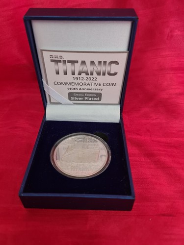Boxed silver plated titanic - silver,