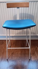 Vintage Kandya/ Frank Guille stool with backrest.