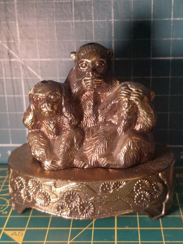 Metal wise monkeys inscent - wise, 3