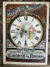 Victorian Sheet Music Cover - Seventh Royal Fusiliers Waltz