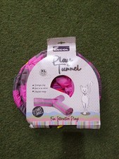 Ancol Y Shaped Pink/Grey Interactive Cat Play XL Tunnel 180cm Total Length
