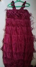 New Charleston flapper dress fringes size 10 cocktail fancydress cruise party