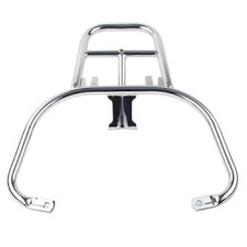 Chrome Steel Luggage Rack Rear