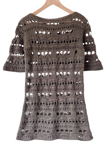 Mohair blend crochet dress - mohair,