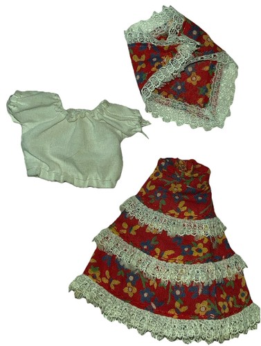 Pippa doll red floral lace - red,
