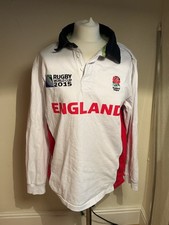 England Rugby  Shirt Mens Medium White Good condition used