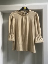 WYSE TOP SIZE 5 (UK16) GOLD WORN ONCE EXCELLENT CONDITION