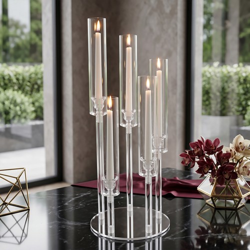 Arm acrylic candelabra - acrylic,