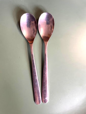 Two Vintage Airline British Airways Stainless Steel Tea Spoons.