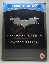 The Dark Knight & Batman Begins Blu-ray Steelbook NEW & SEALED see description