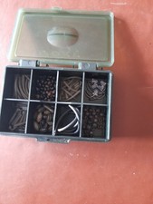 carp tackle  8 compartment  fox box with end tackle please read
