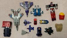 Collection of Vintage Transformers Toys Plastic and Die Cast Varying Conditions