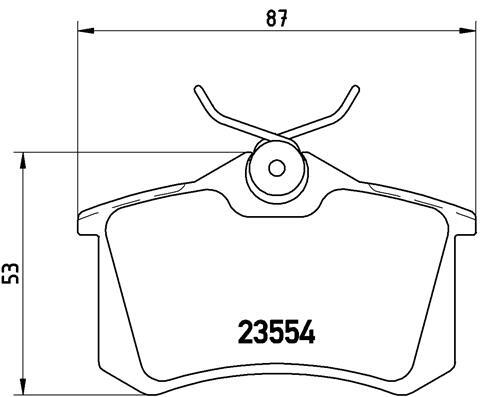New brake pad set - new,