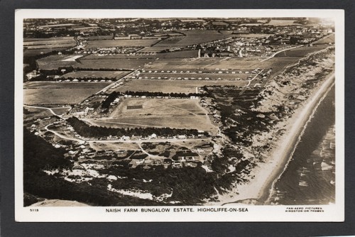 Postcard highcliffe sea nr - postcard,