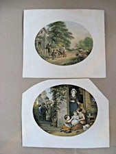 Le Blond  oval engravings x 2