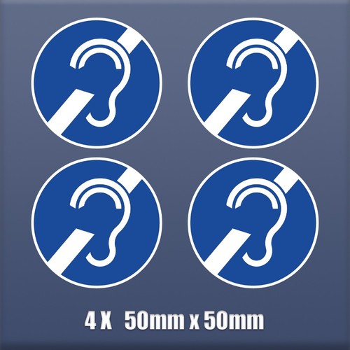 Deaf hard hearing - deaf, blue