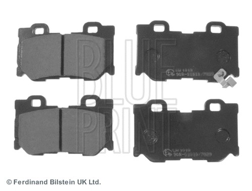 Rear brake pad set - set,