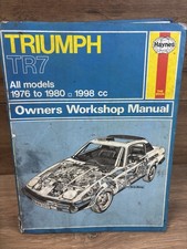 Haynes Owners Workshop Manual 322 Triumph TR7 All Models 1976-80 1998cc HB sh15