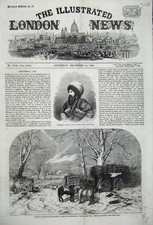 Old Antique Print 1859 Schamyl