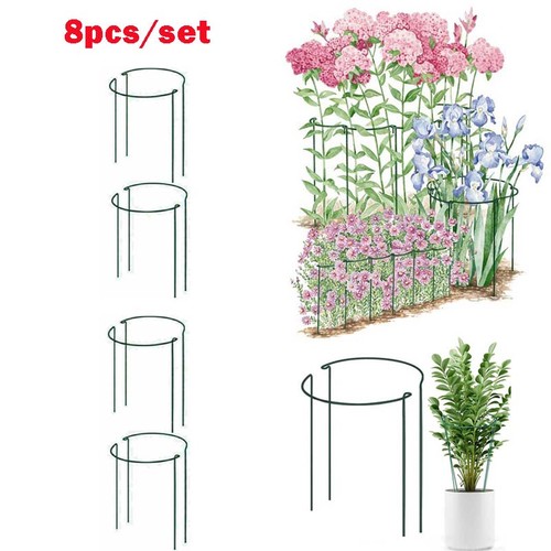 Round metal plant - round,