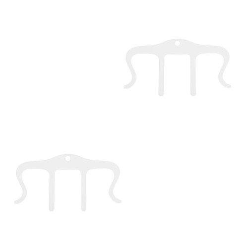 2pcs shaped white - m,