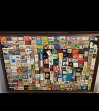 Old Match Boxes In Frame Vintage Collection