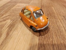 Used Vintage Original Corgi Toys Heinkel Economy Bubble Car Orange Patent #233 