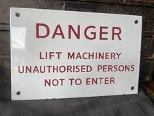 Vintage  Enamel Metal sign