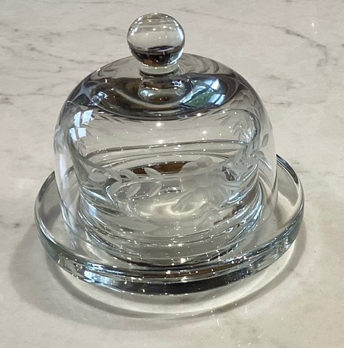 Vintage glass butter - butter, dish