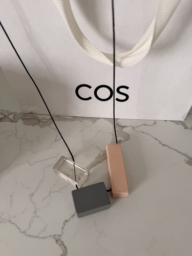 Cos necklace perspex blocks - necklace,