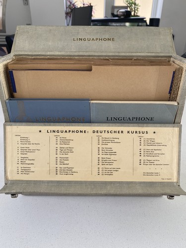 Vintage linguaphone german - vintage,