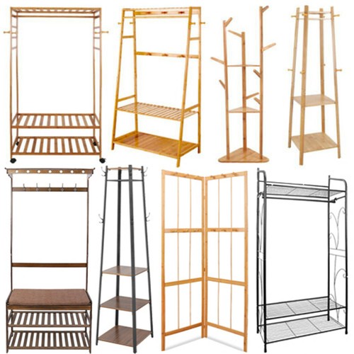 Solid wood coat rack stand - solid,