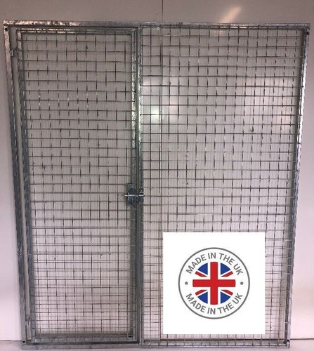 Galvanised mesh dog run - galvanised,