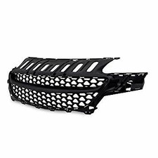 Badgeless debadged mesh black sports grill for Vauxhall Opel Corsa E 2015+